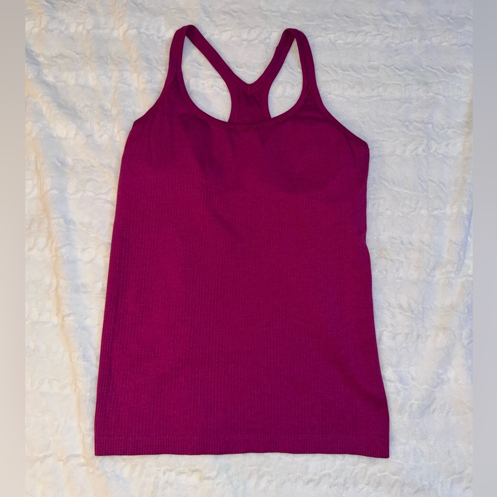 Lululemon Athletica Ebb to Street Racerback Tank Top - Pomegranate